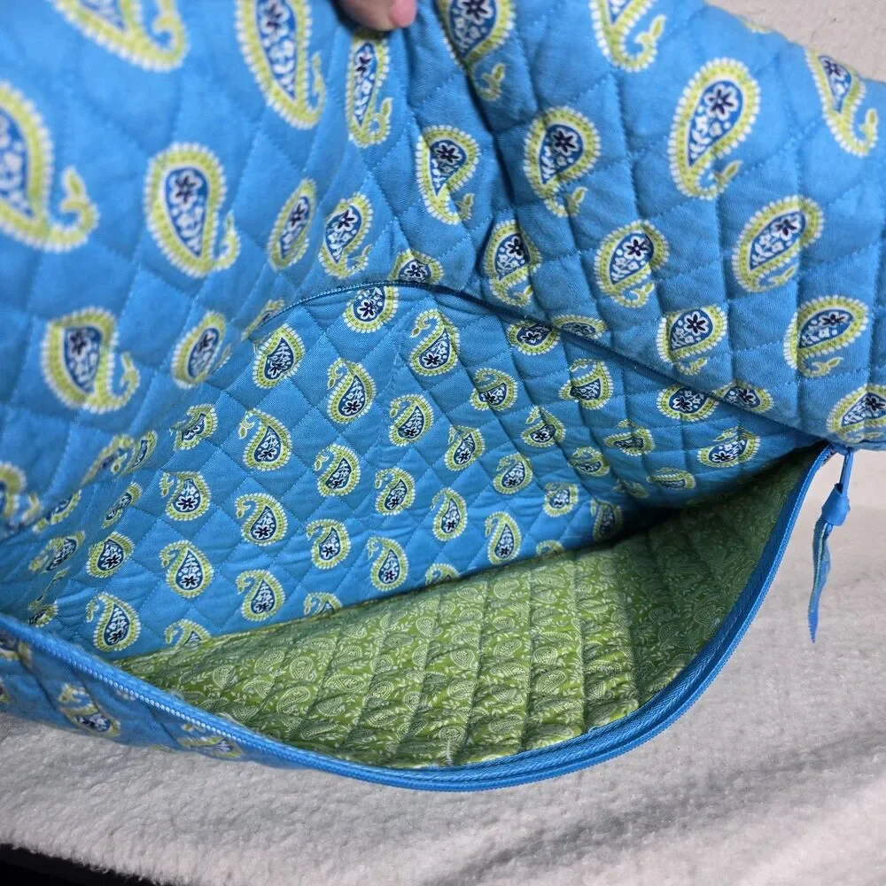 Vera Bradley Messenger Bag Bermuda Blue Shoulder Tote Hand Bag